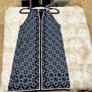 Max Studio sundress. Large. Navy and turquoise